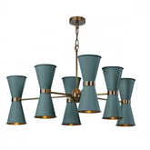 David Hunt Lighting Hyde 12 Light Chandelier HYD1200 Antique Brass